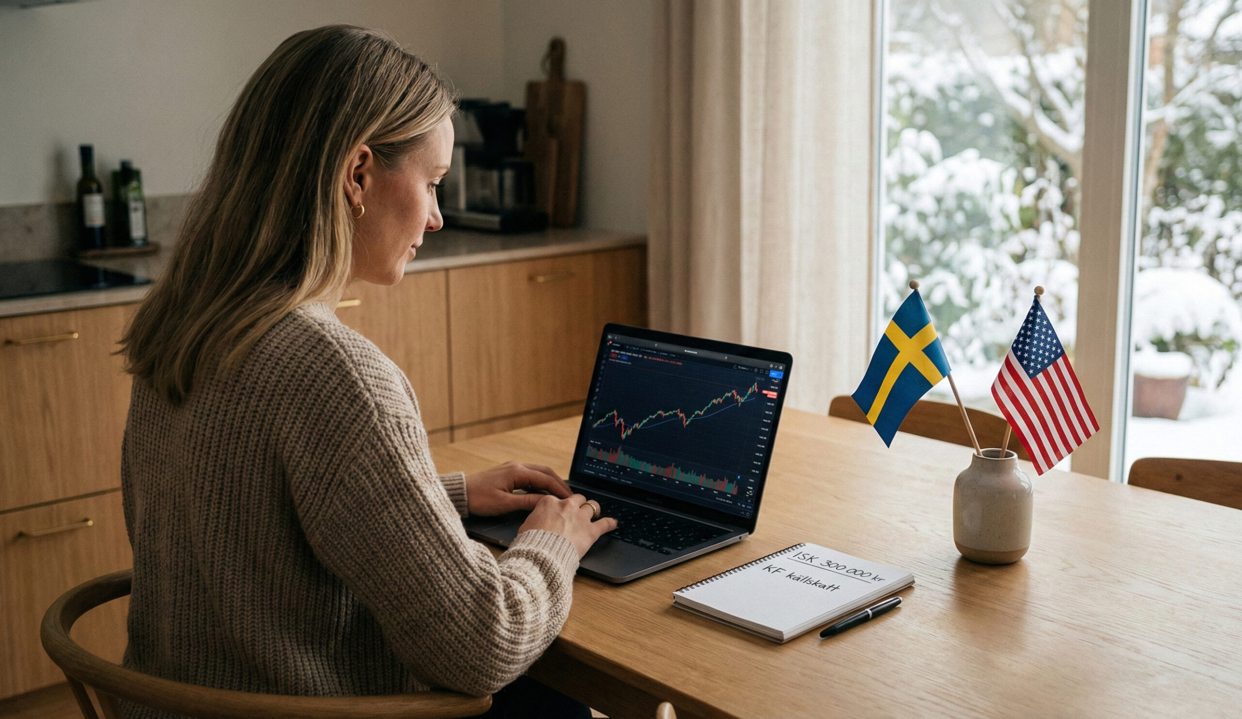 USA-aktier 2026 med ISK och KF, skattefritt upp till 300 000 kronor