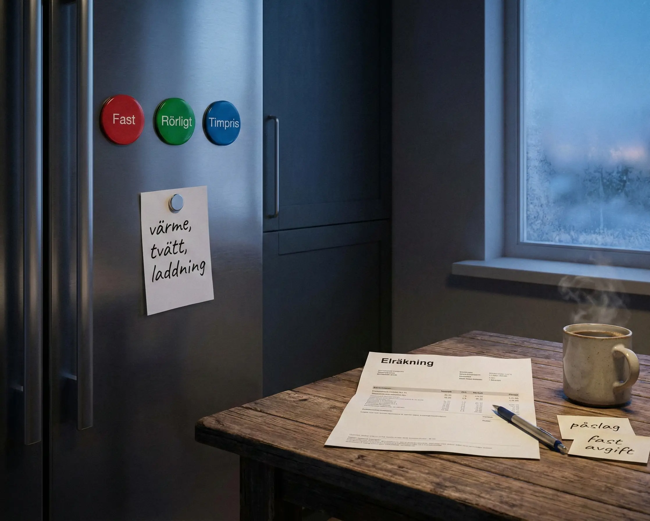 Elräkning och val mellan fast, rörligt och timpris inför vintern.